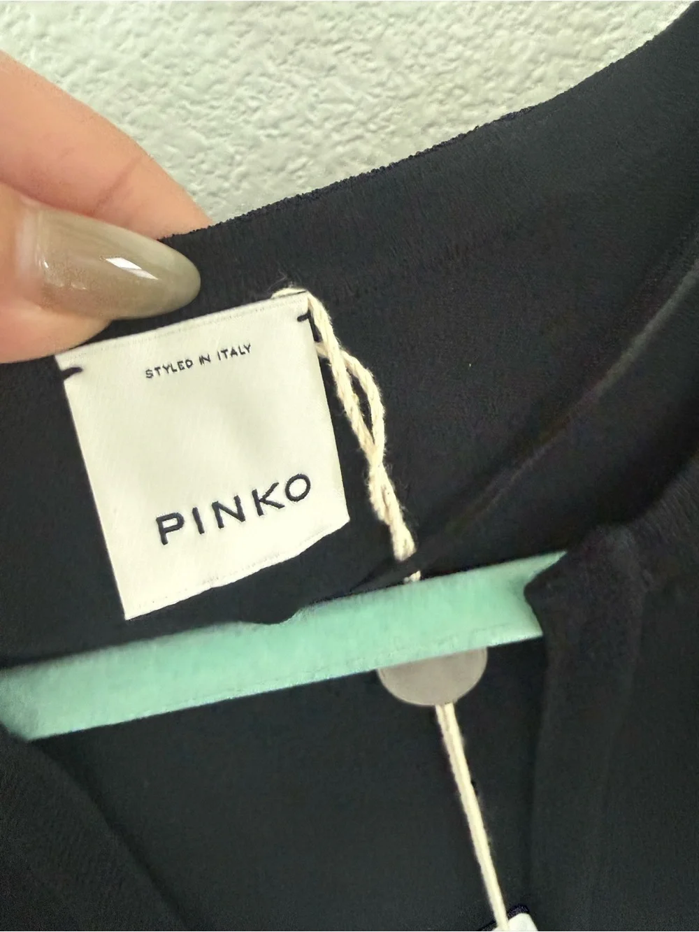 Pinko BNWT Black Short Sleeve Knit Top
